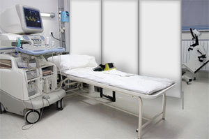 Paravents im Krankenhaus