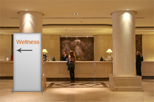 Sichtschutzwnde Paravent in Hotels