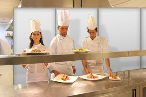 Catering Theater mit Sichtschutz Paravents einrichten