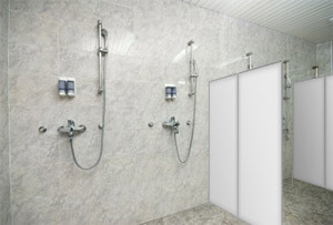 Spanische Wand Sauna fr Diskretion in der Sauna 