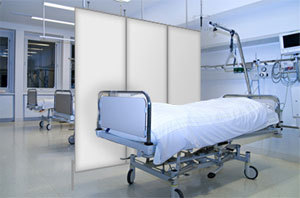 Mit Sichtschutz Paravent Krankenzimmer unterteilen