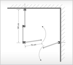 UmkleideKabine Quadrat (2) - InDoor - nutzt effektiv eine Raumecke als Umkleide: komplett