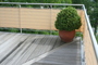 Waschbare Balkonverkleidung 90 x 500 cm - Farbe Sisal