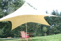 Sichtschutz Garten oder Picknick mit Sonnensegel-Pyramide