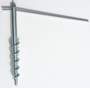Umkleide (5) Quadrat freistehend OutDoor - stabilisiert mit Schraub-Erdankern Paravent