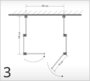 Umkleidekabine (3) Quadrat mit Nutzung einer Raumwand