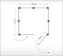 Kleine mobile Knstlerkabine aus der Umkleidekabine Quadrat - frei stehend InDoor & OutDoor