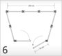 Umkleidekabine Trapez mit Doppeltr fr Verpflegungsbereiche InDoor & OutDoor